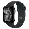 часы Apple Watch Series 11, 42 mm, Jet Black Aluminum Black Sport Band S/M