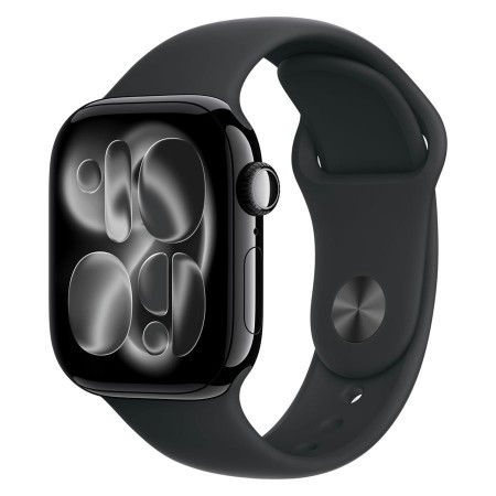 часы Apple Watch Series 11, 42 mm, Jet Black Aluminum Black Sport Band S/M