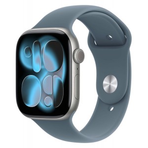 Умные часы Apple Watch Series 11, 46 mm, Space Grey Aluminium Black Sport Band M/L