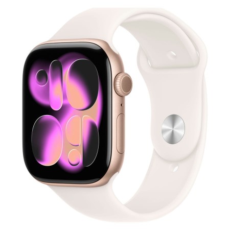 Watch Series 11, 46 mm, Rose Gold Aluminium Light Blush Sport Band M/L